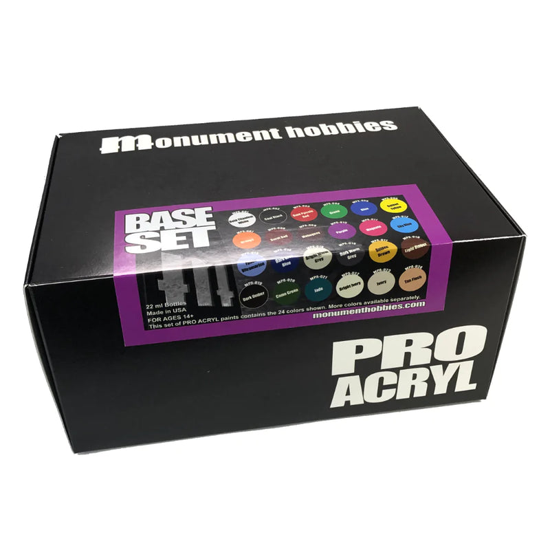 Monument Hobbies: Pro Acryl Base Set – 24 Colors