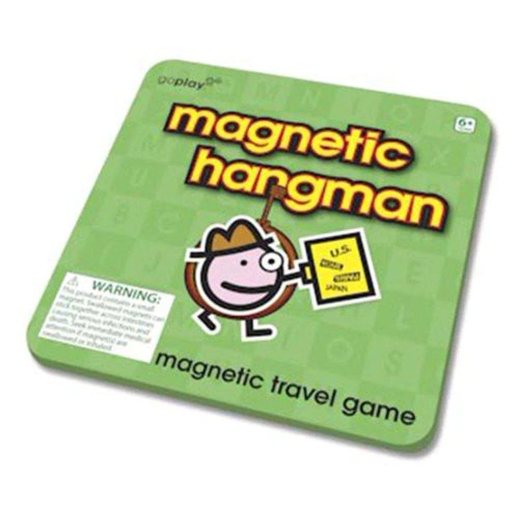 GoPlay Travel game: Magnetic Hangman Board Games Wood Expressions