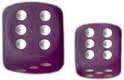 Chessex: Purple/White Frosted 12Ct D6 Dice Set 16mm Dice & Gaming Accessories Chessex