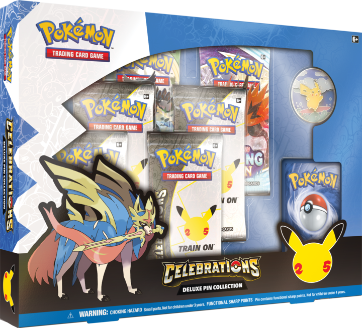 Pokémon Celebrations: Deluxe Pin Collection (Zacian Lv. X) Pokemon Sealed The Pokemon Company