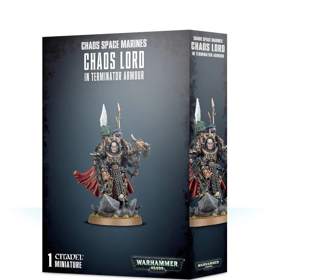 Chaos Space Marines: Chaos Lord in Terminator Armor Warhammer 40k Games Workshop
