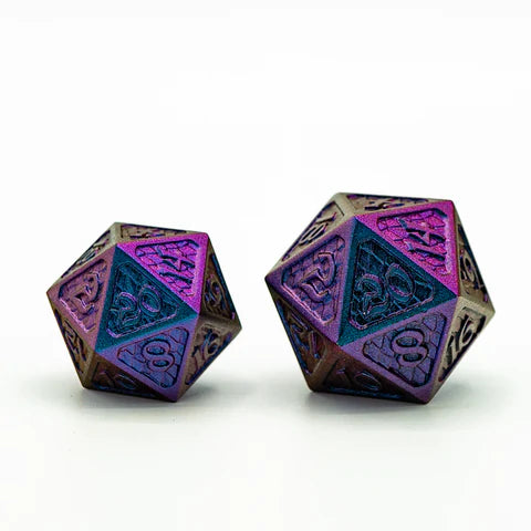 Die Hard Dice: Drakona Khaos Lunar Abyss Dire D20 Dice & Gaming Accessories Die Hard Dice