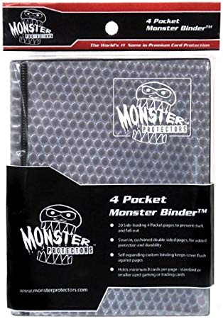 Monster Protectors: Holofoil 4-Pocket Binder Black Binders & Pages Monster Protectors