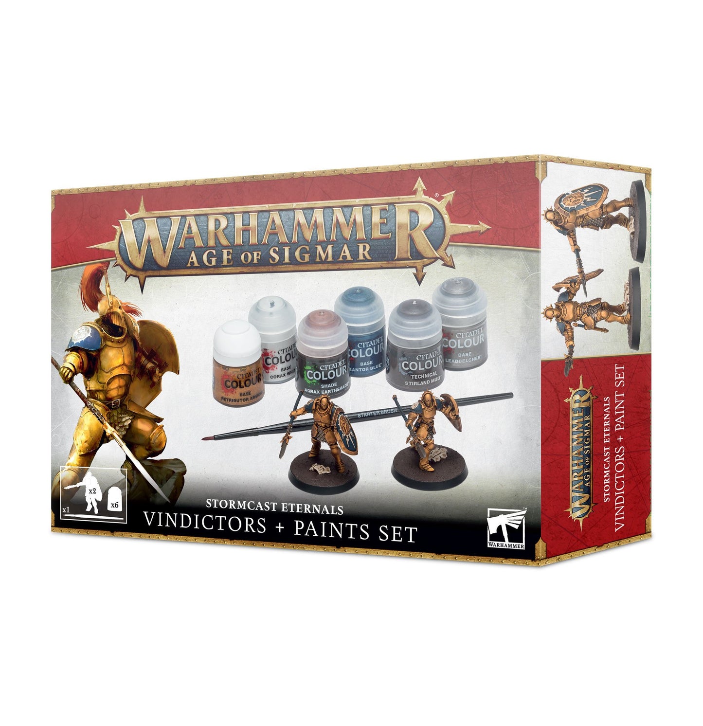 Stormcast Eternals: Vindictors & Paints Set Model Paints Games Workshop