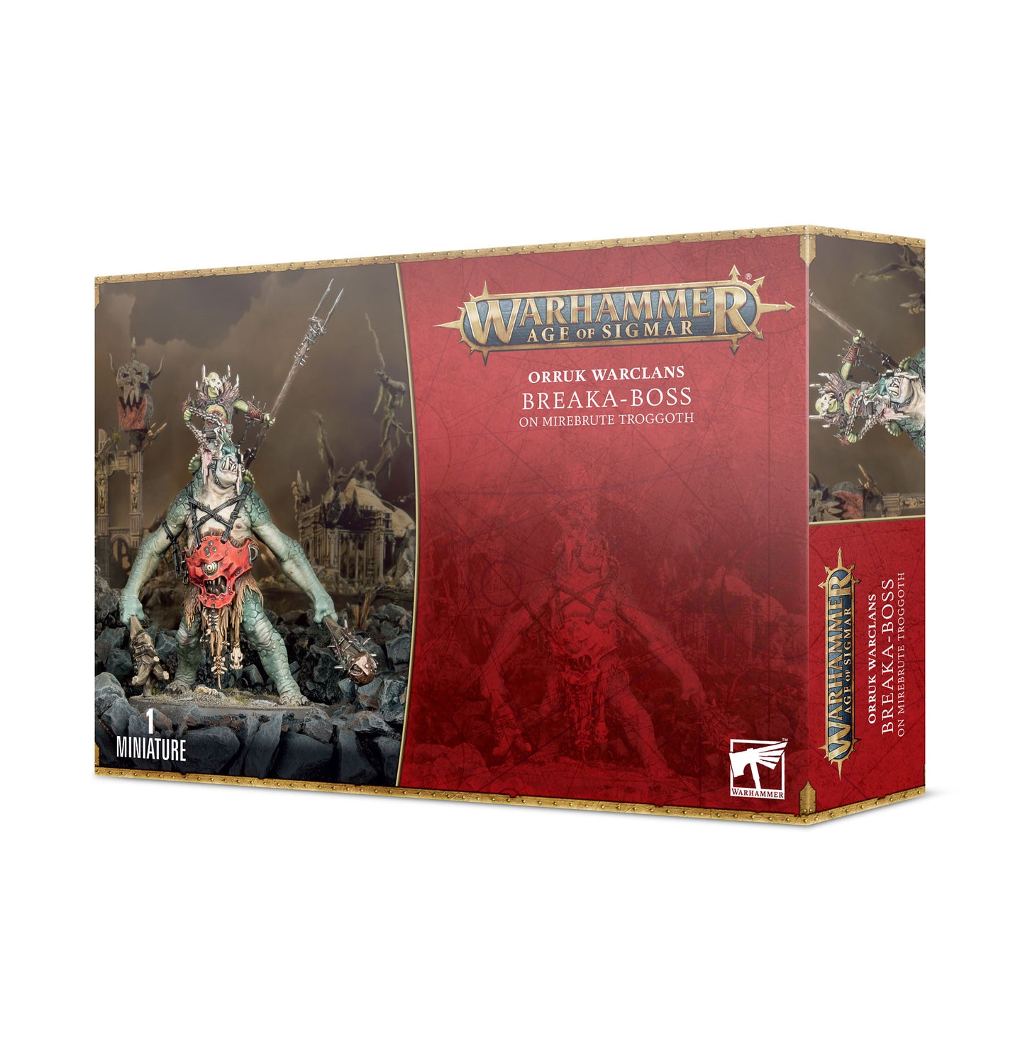 Orruk Warclans: Breaka-Boss on Mirebrute Troggoth Age of Sigmar Games Workshop