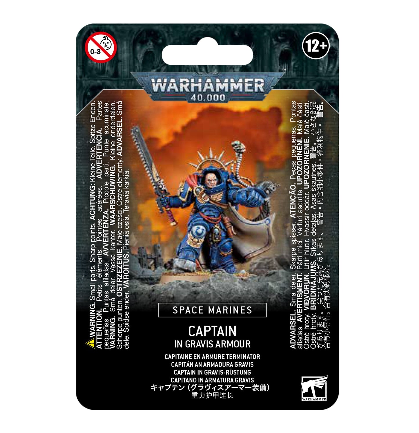 Space Marines: Captain in Gravis Armour Warhammer 40k Games Workshop