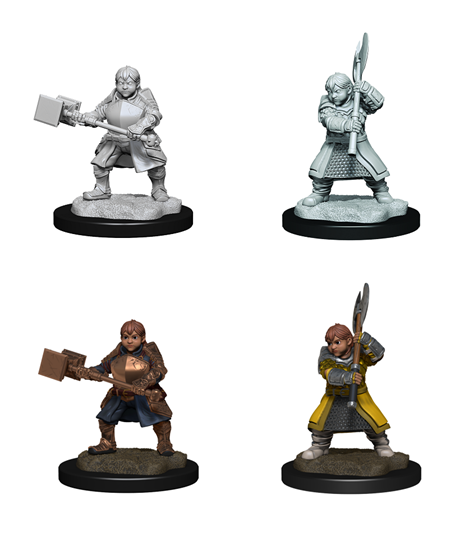 Critical Role Unpainted Miniatures: W1 Dwarf Dwendalian Empire Fighter (Female) Unpainted Miniatures WizKids