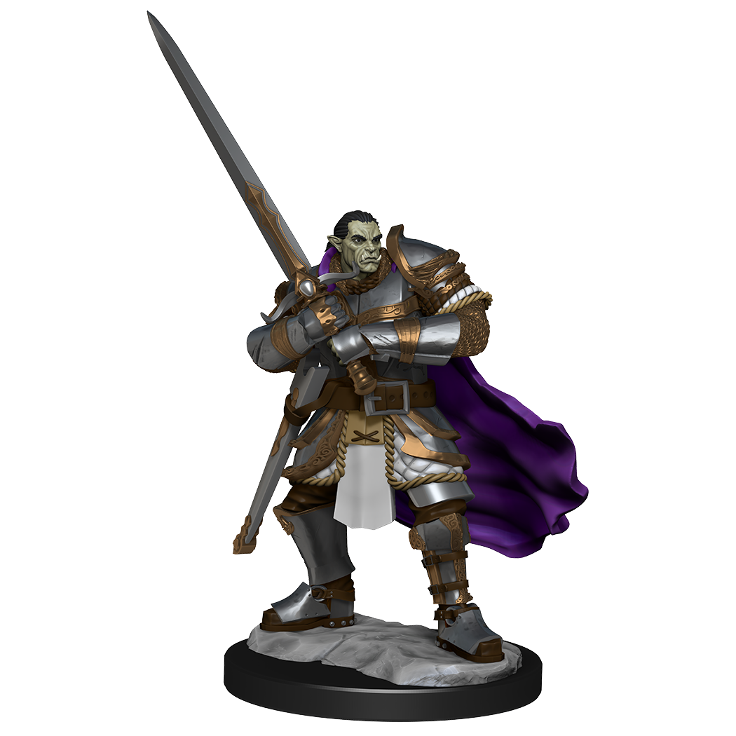 D&D Nolzur's Marvelous Miniatures: W15 Half-Orc Paladin Male Unpainted Miniatures WizKids