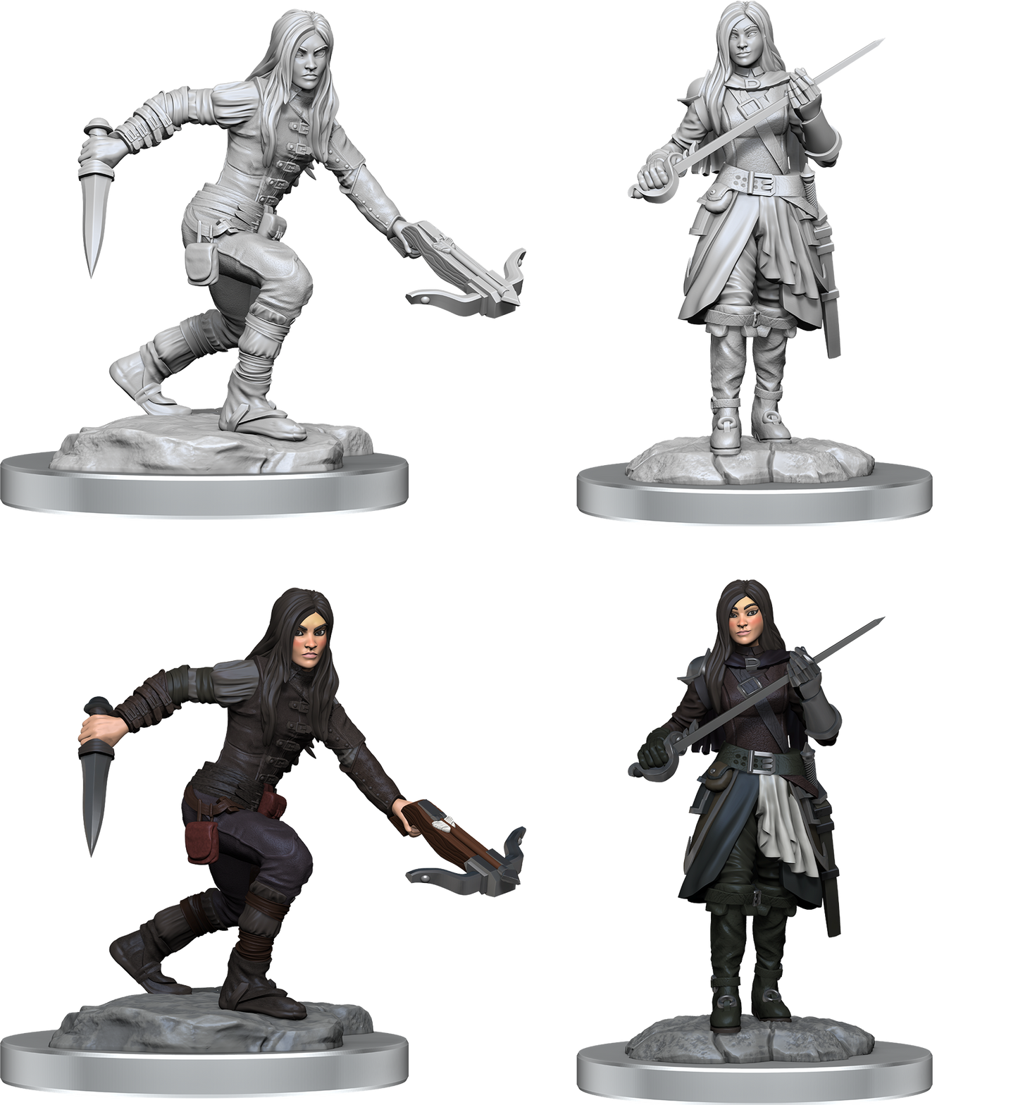 D&D Nolzur’s Marvelous Miniatures: W17 Half-Elf Rogue Female RPG Miniatures WizKids