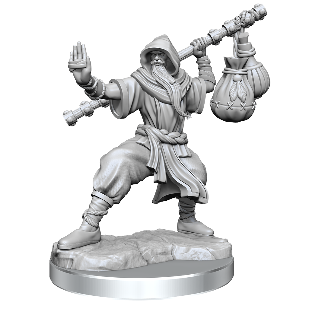 D&D Frameworks: Human Monk Male RPG Miniatures WizKids