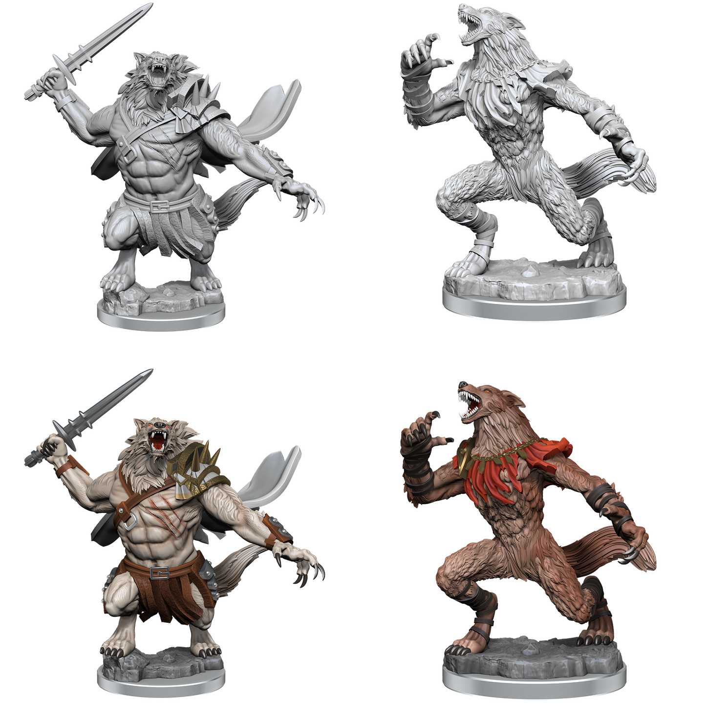 Magic the Gathering Miniatures: W4 Arlinn Kord and Tovolar RPG Miniatures WizKids
