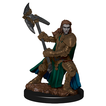 D&D Icons of the Realms: Premium Miniature - Half-Orc Fighter (Female) RPG Miniatures WizKids