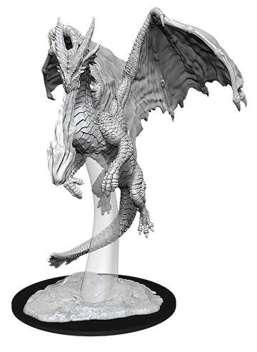D&D Nolzur's Marvelous Miniatures: W11 Young Red Dragon Unpainted Miniatures WizKids
