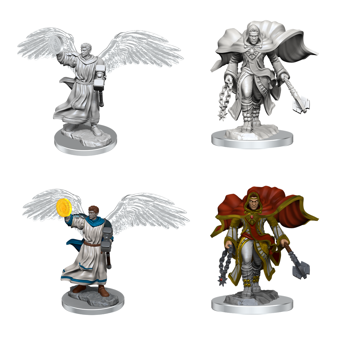 D&D Nolzur's Marvelous Miniature's: W20 Male Aasimar Cleric Unpainted Miniatures WizKids