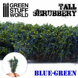 Green Stuff World: Tufts Tall Shrubbery - Blue Green Basing Materials Green Stuff World