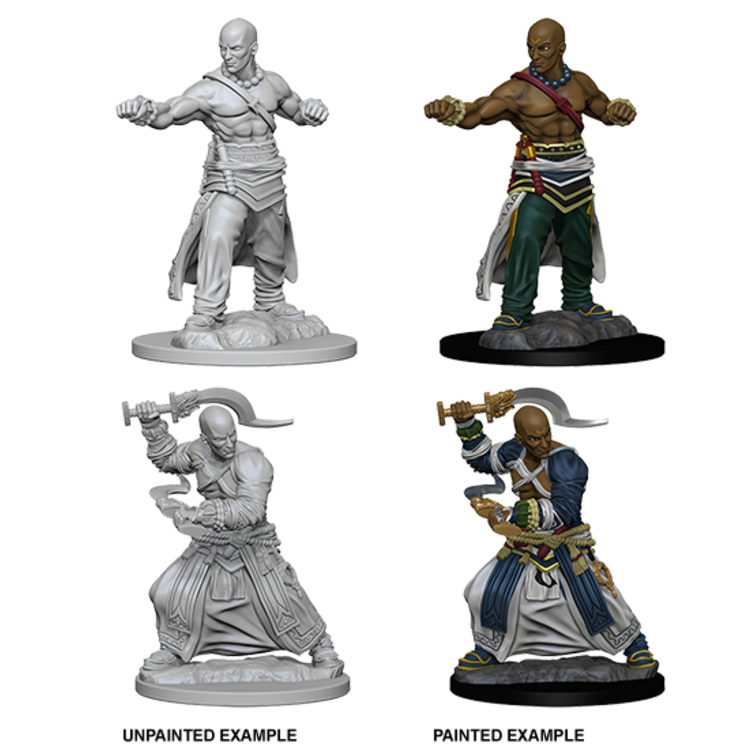 Pathfinder Battles Miniatures: W1 Human Male Monk RPG Miniatures WizKids