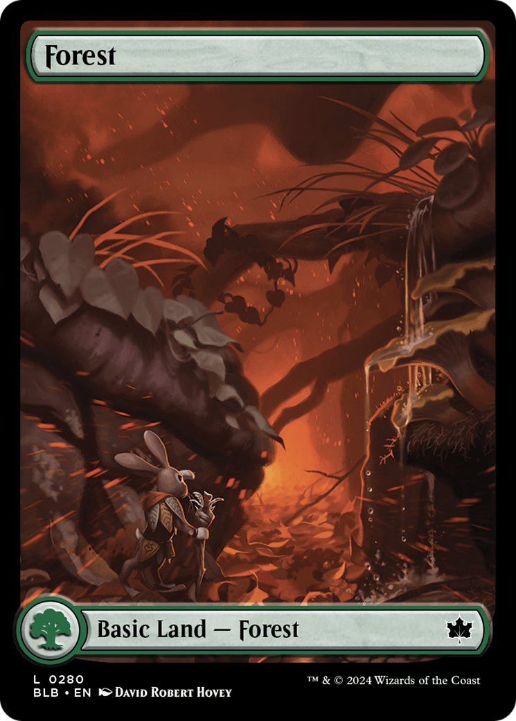 Forest (0280) (BLB-280) [Bloomburrow] MTG Single Wizards of the Coast