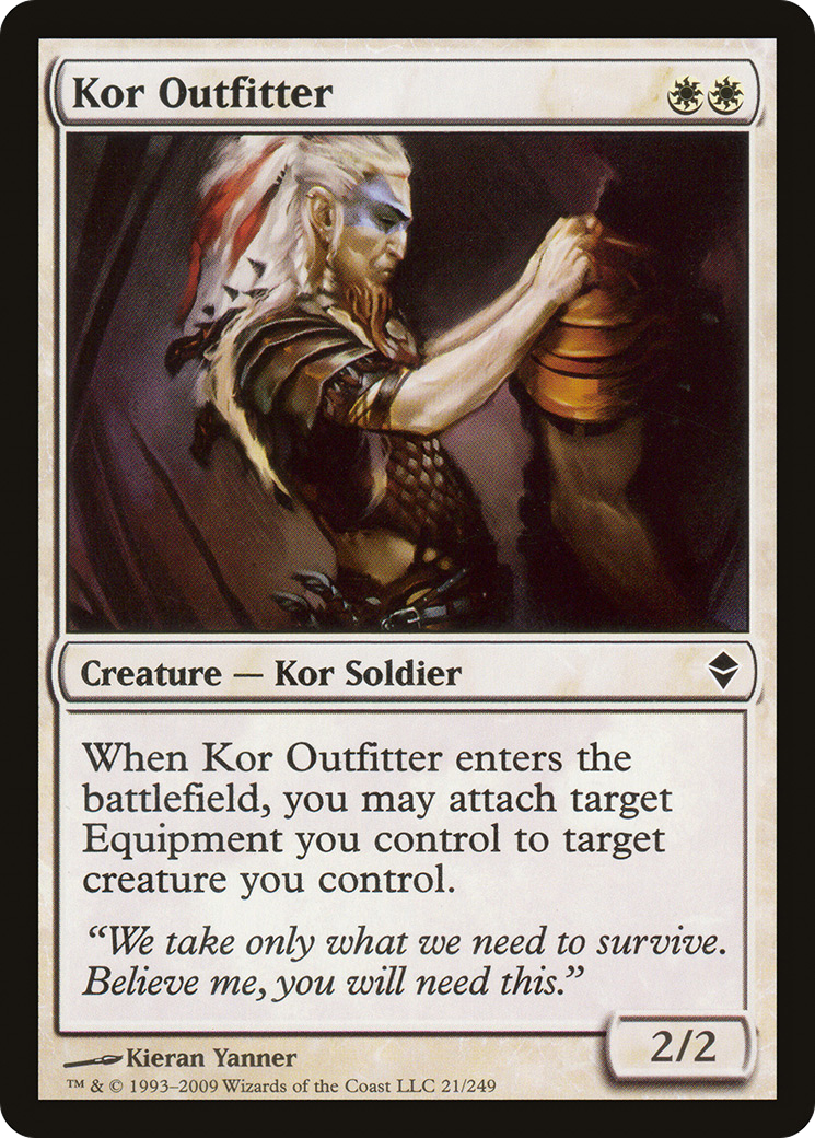 Kor Outfitter (ZEN-021) [Zendikar] Foil MTG Single Wizards of the Coast