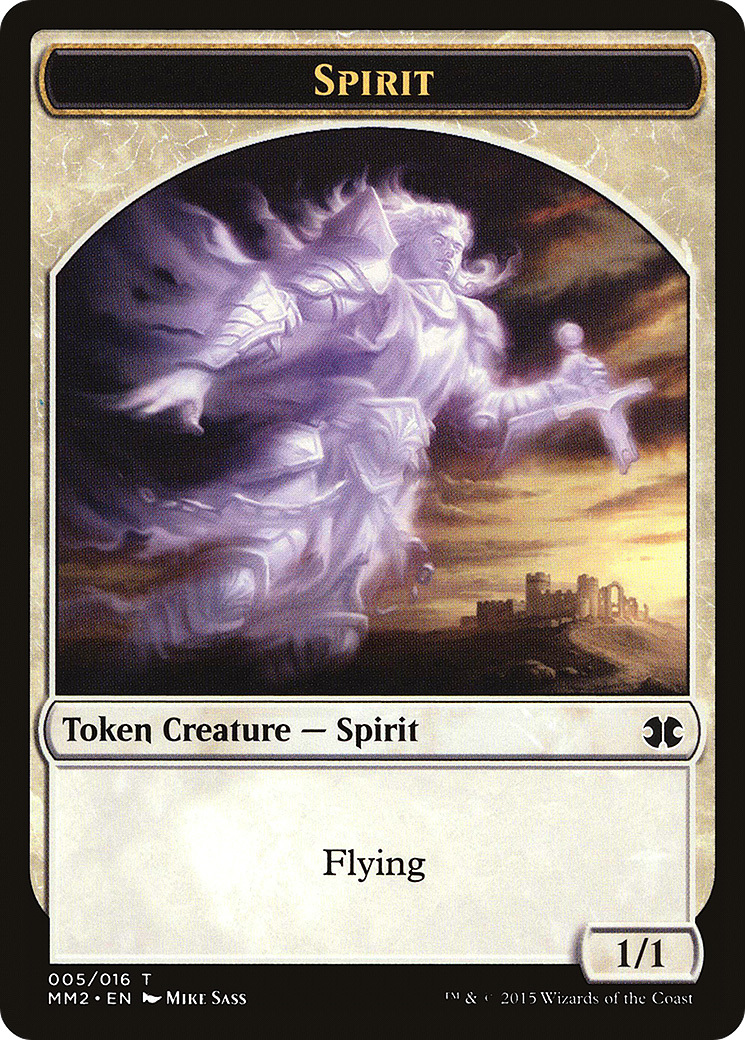 Spirit (MM2-005) [Tokens] Modern Masters 2015 Tokens MTG Single Wizards of the Coast