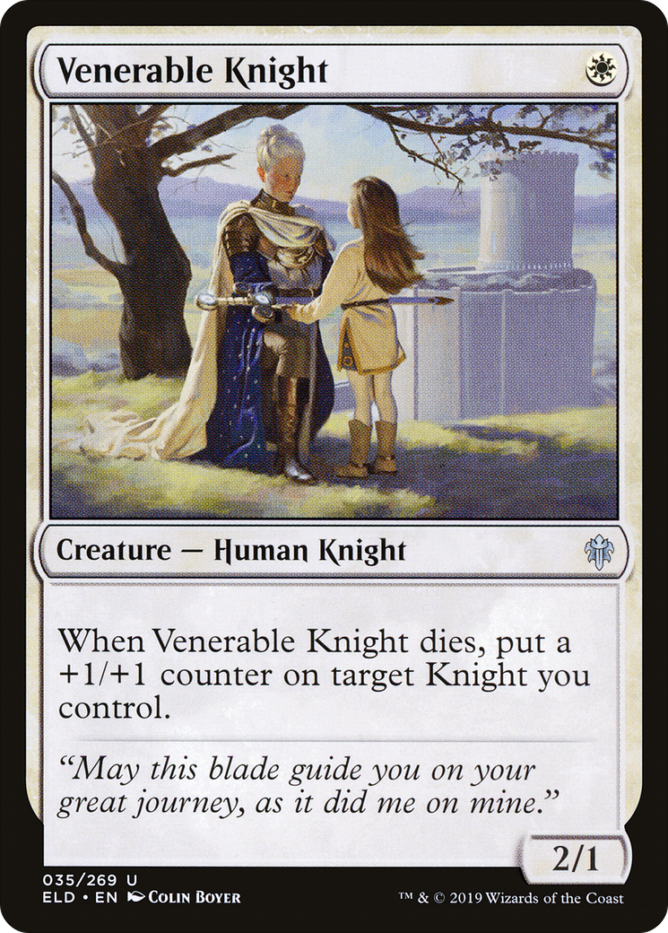 Venerable Knight (ELD-035) [Throne of Eldraine] Foil MTG Single Wizards of the Coast