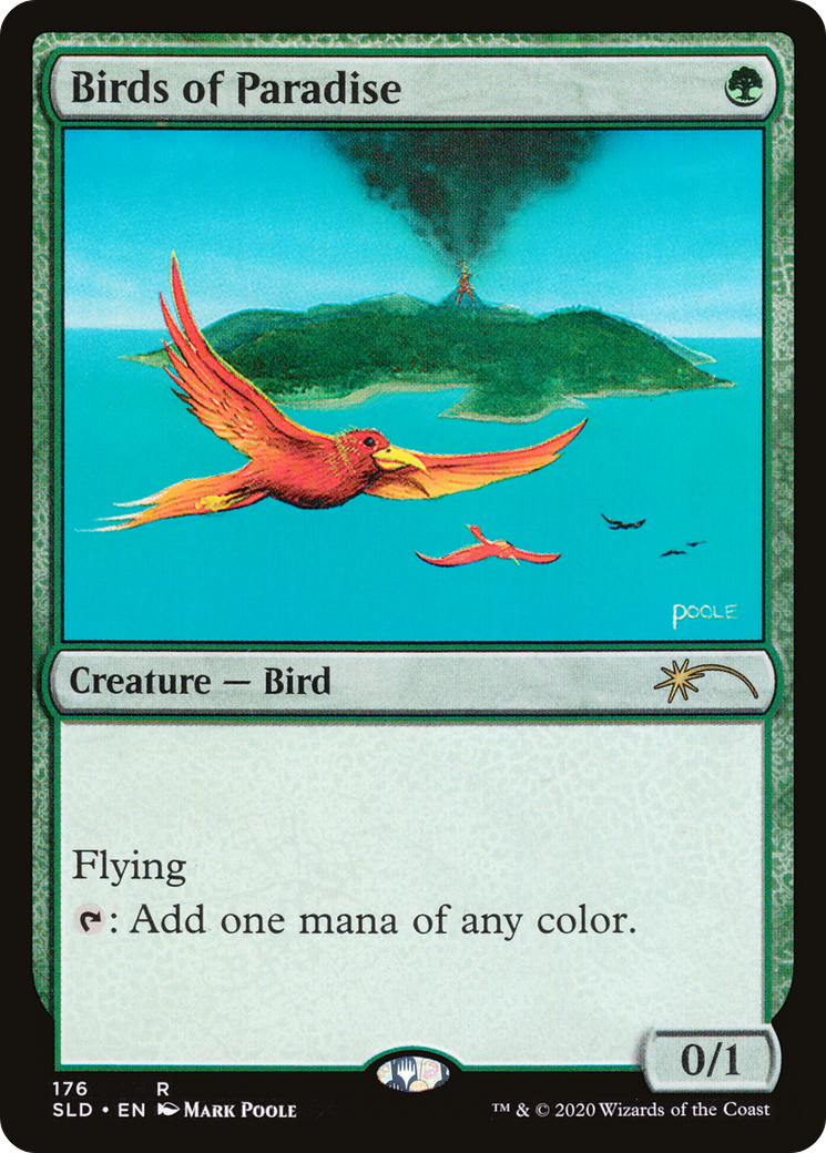 Birds of Paradise (176) (SLD-176) [Secret Lair] Drop MTG Single Wizards of the Coast