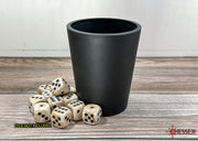 Chessex: Flexible Dice Cup With Lid and Dice - Black Dice & Gaming Accessories Chessex