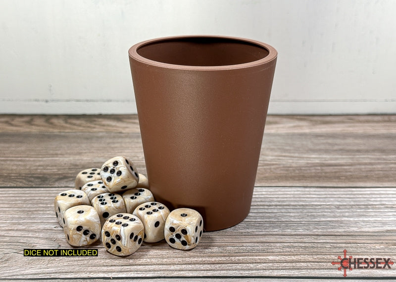 Chessex: Flexible Dice Cup - Brown Dice & Gaming Accessories Chessex