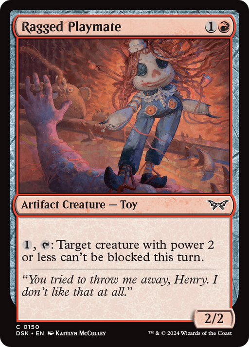 Ragged Playmate (DSK-150) [Duskmourn: House of Horror] MTG Single Wizards of the Coast