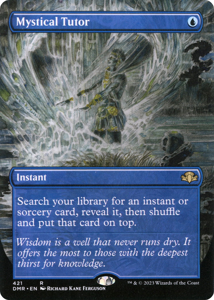 Mystical Tutor (DMR-421) [Dominaria Remastered] (Borderless) Foil MTG Single Wizards of the Coast