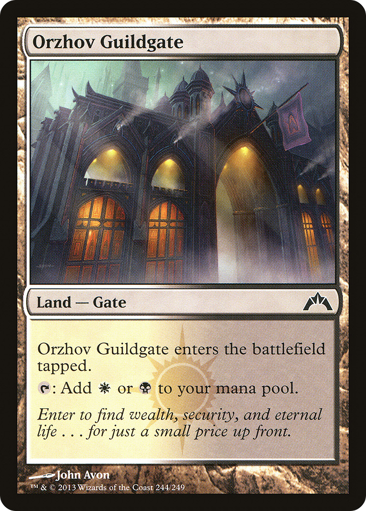 Orzhov Guildgate (GTC-244) [Gatecrash] Foil MTG Single Wizards of the Coast