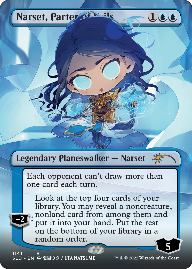 Narset, Parter of Veils (1141) (SLD-1141) [Secret Lair] Drop (Borderless) Foil MTG Single Wizards of the Coast
