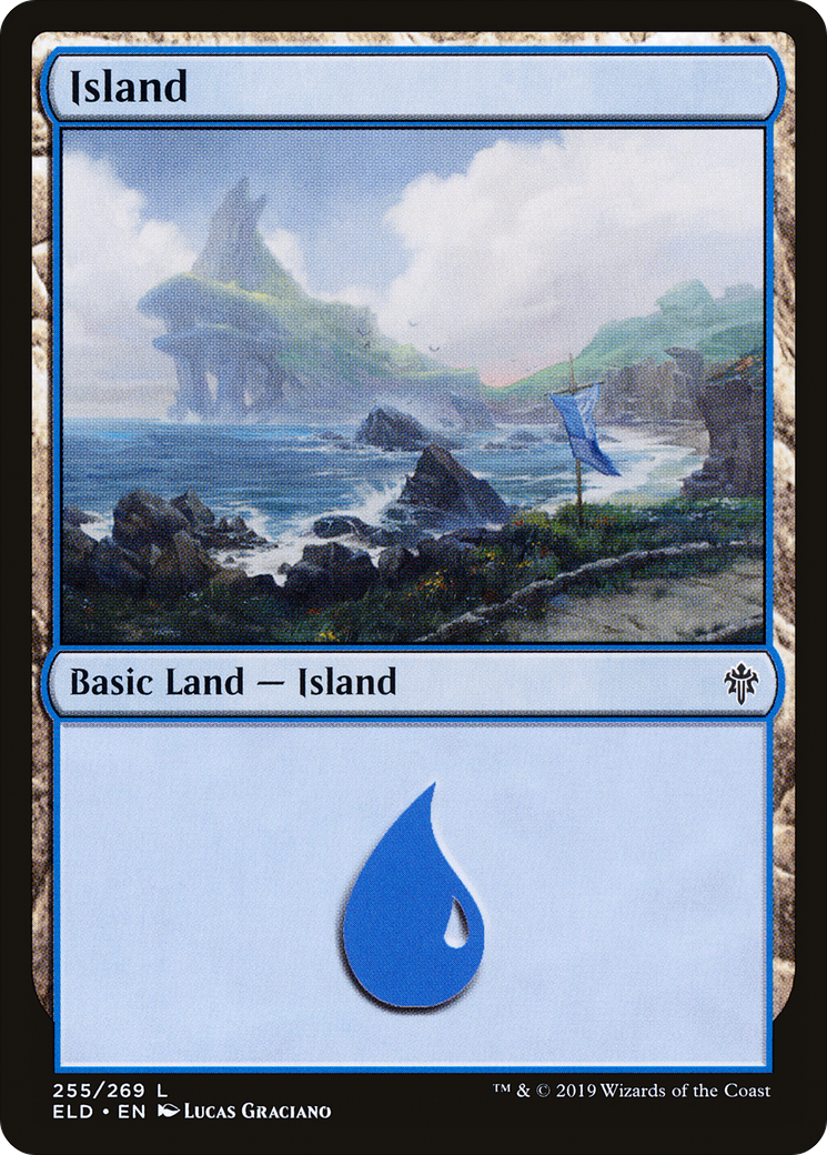 Island (255) (ELD-255) [Throne of Eldraine] Foil MTG Single Wizards of the Coast