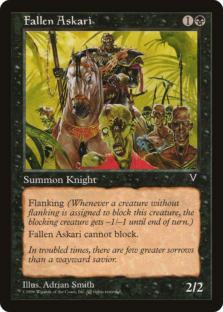 Fallen Askari (VIS-) [Visions] MTG Single Wizards of the Coast