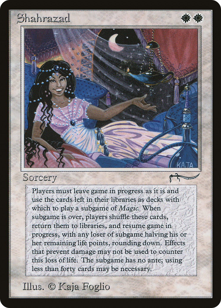 Shahrazad (ARN-010) [Oldschool] Arabian Nights MTG Single Wizards of the Coast