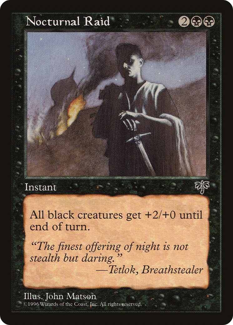 Nocturnal Raid (MIR-132) [Mirage] MTG Single Wizards of the Coast