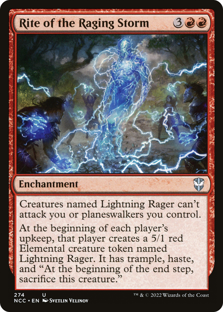 Rite of the Raging Storm (NCC-274) [New Capenna Commander] MTG Single Wizards of the Coast