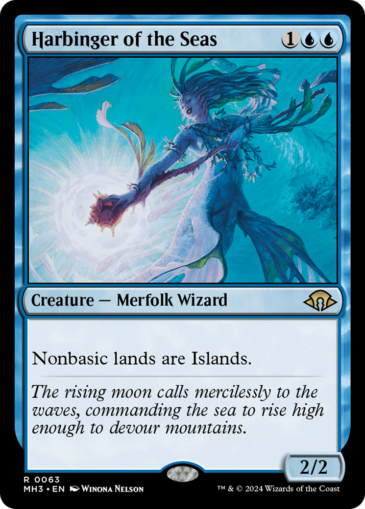 Harbinger of the Seas (MH3-063) [Modern Horizons 3] MTG Single Modern Horizons 3