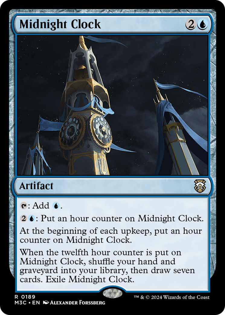 Midnight Clock (M3C-189) [Modern Horizons 3 Commander] MTG Single Wizards of the Coast
