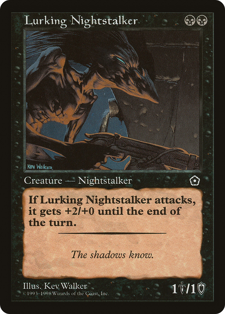 Lurking Nightstalker [Portal Second Age] MTG Single Magic: The Gathering