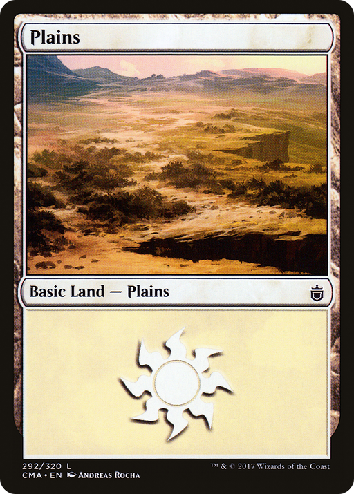 Plains (CMA-292) [Commander Anthology] MTG Single Wizards of the Coast