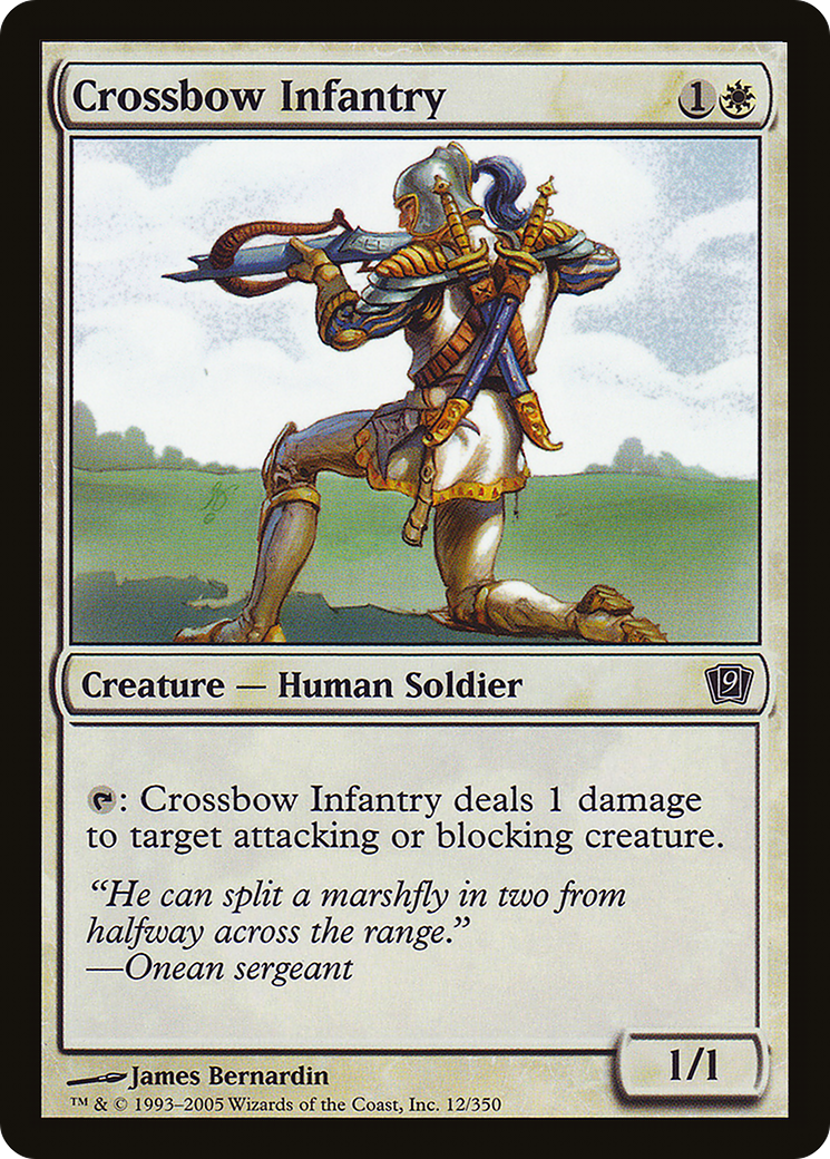 Crossbow Infantry (9ED-012) [9th Edition] MTG Single Wizards of the Coast