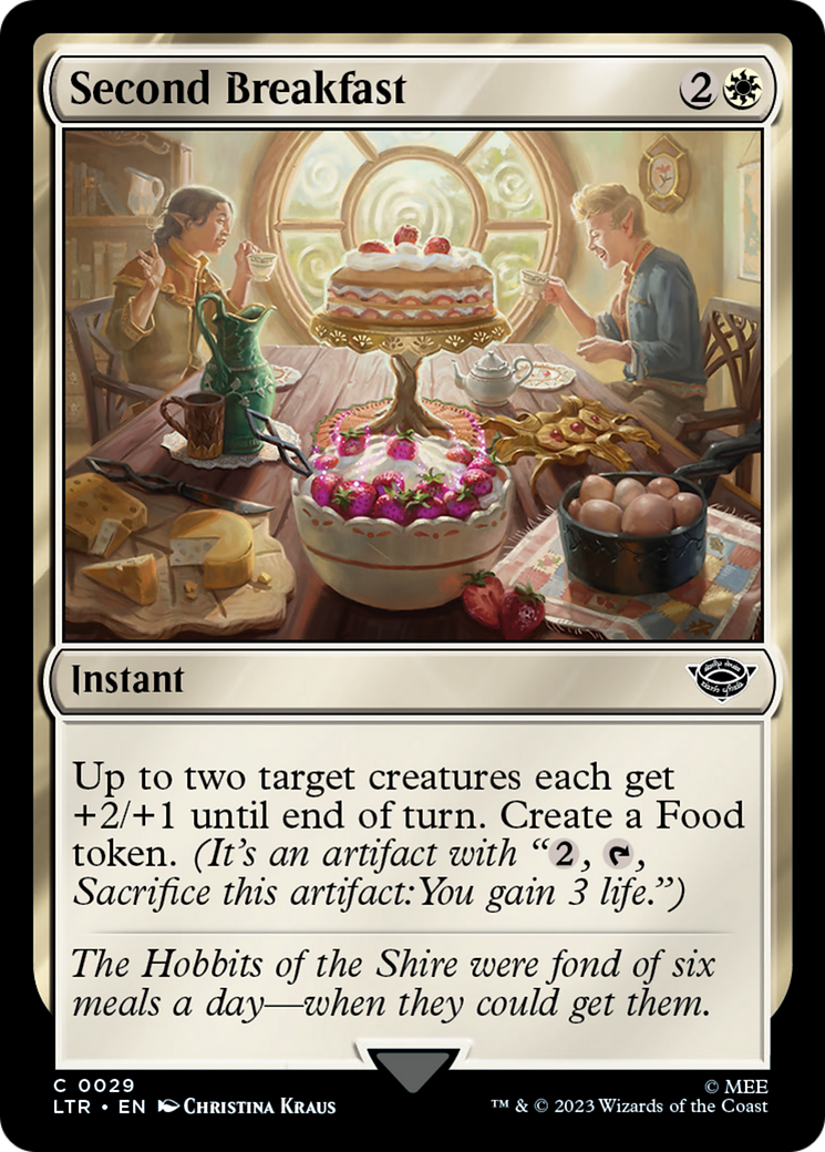 Second Breakfast (LTR-029) [The Lord of the Rings: Tales of Middle-earth] Foil MTG Single Wizards of the Coast