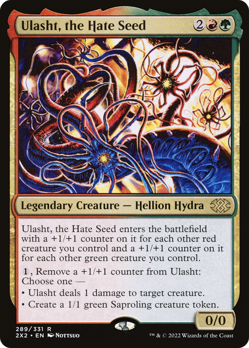 Ulasht, the Hate Seed (2X2-289) [Double Masters 2022] MTG Single Wizards of the Coast