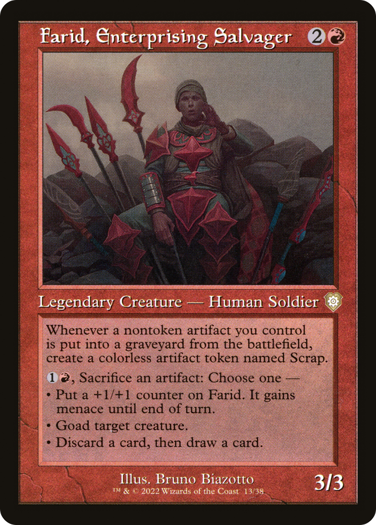 Farid, Enterprising Salvager (BRC-013) [The Brothers' War Commander] MTG Single Wizards of the Coast