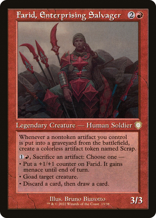Farid, Enterprising Salvager (BRC-013) [The Brothers' War Commander] MTG Single Wizards of the Coast