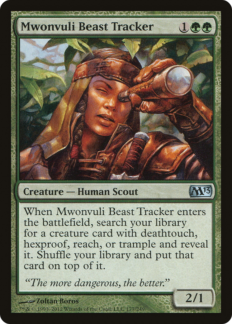 Mwonvuli Beast Tracker (M13-177) [Magic 2013] Foil MTG Single Wizards of the Coast