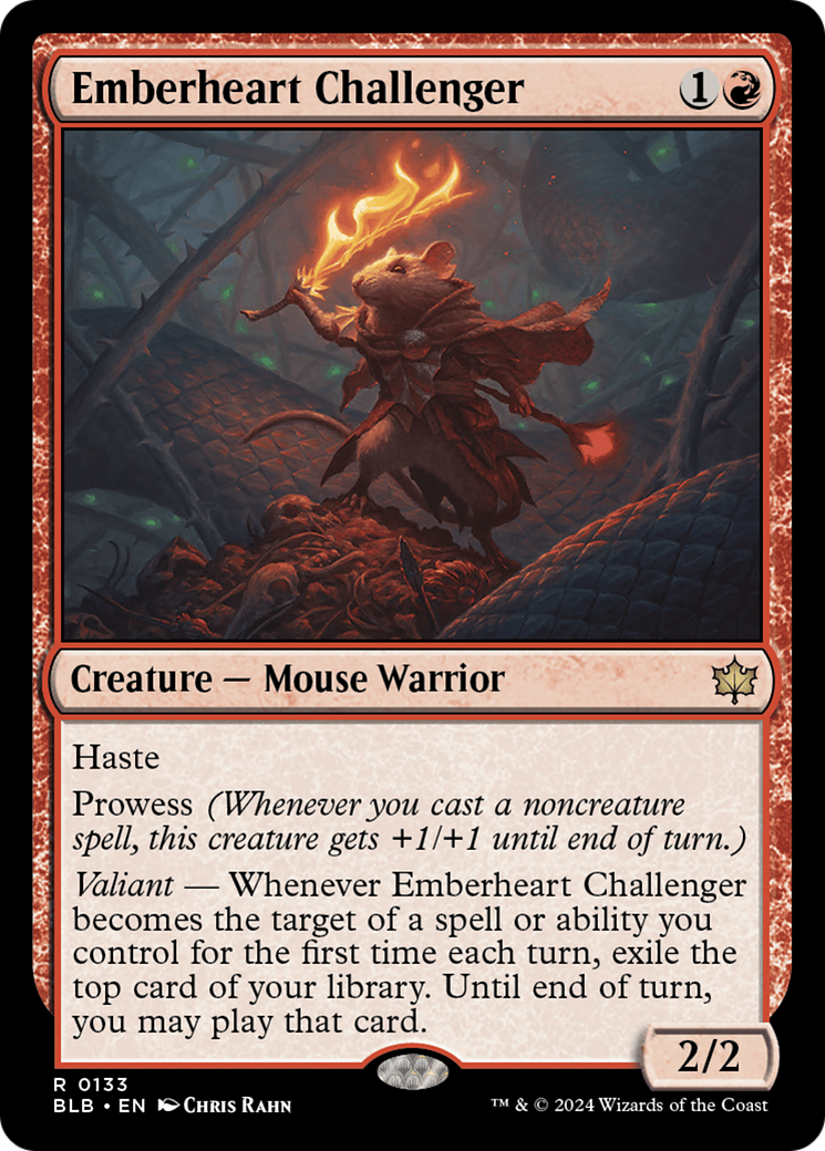 Emberheart Challenger (BLB-133) [Bloomburrow] Foil MTG Single Wizards of the Coast
