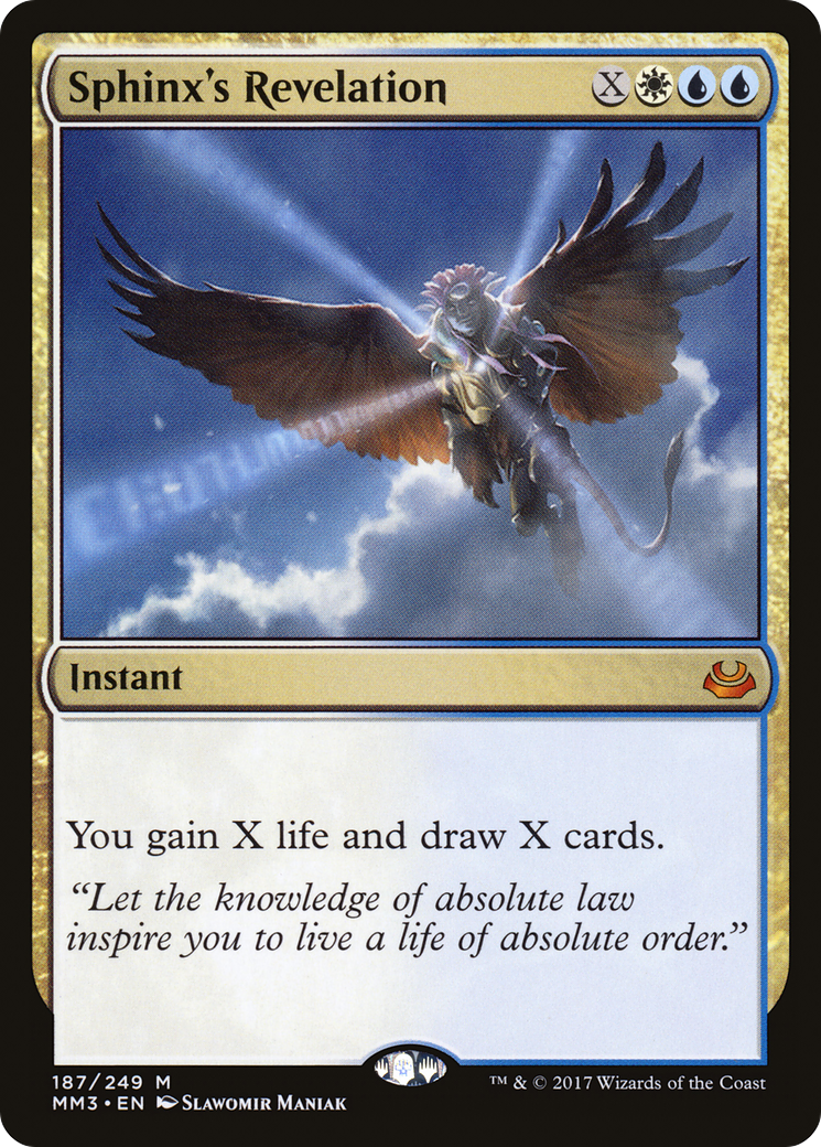 Sphinx's Revelation [Modern Masters 2017] MTG Single Magic: The Gathering