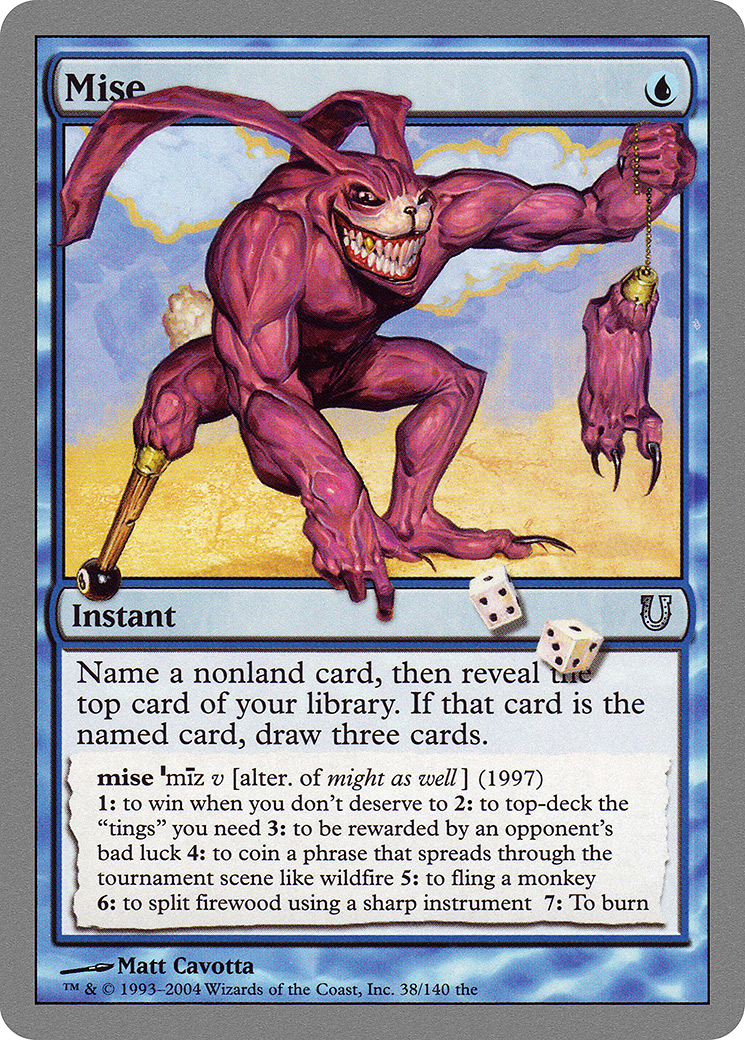 Mise (UNH-038) [Unhinged] Foil MTG Single Wizards of the Coast