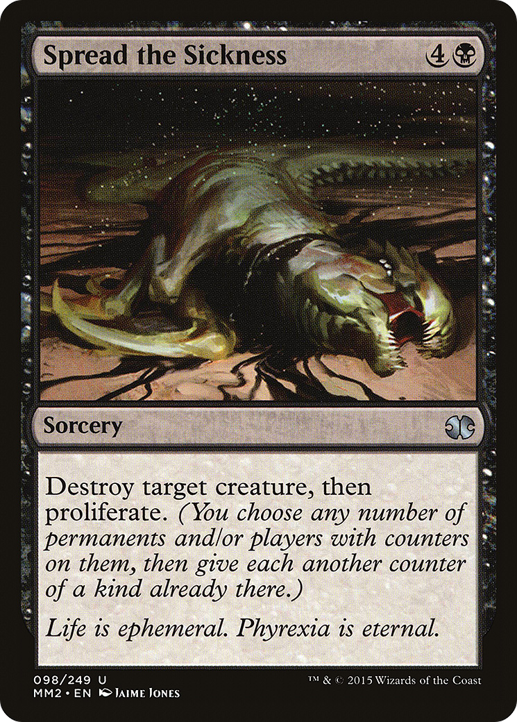 Spread the Sickness (MM2-098) [Modern Masters 2015] Foil MTG Single Modern Masters 2015